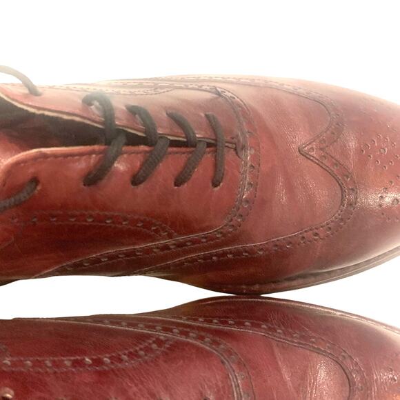 Rockport DresSports Leather Wingtip Shoes 12 Bown Vibram Superflex Soles - Picture 5 of 12